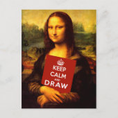 Kalm houden en tekenen briefkaart (Voorkant)
