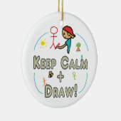 Kalm houden en tekenen keramisch ornament (Rechts)