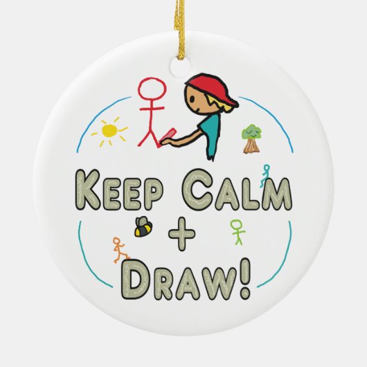 Kalm houden en tekenen keramisch ornament (Achterkant)