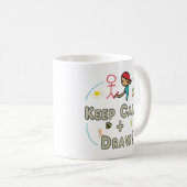 Kalm houden en tekenen koffiemok (Voorkant rechts)