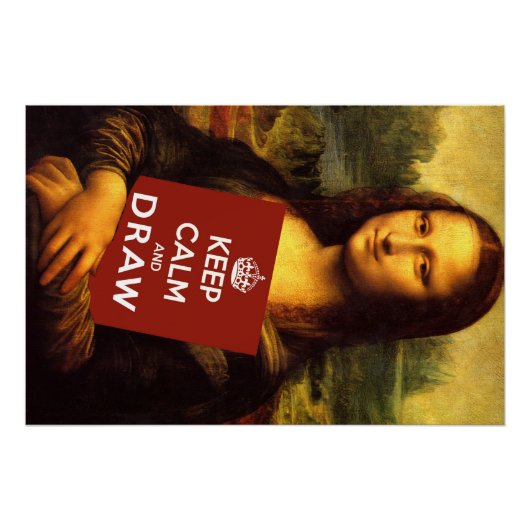 Kalm houden en tekenen perfect poster (Voorkant)