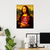Kalm houden en tekenen poster (Thuiskantoor)