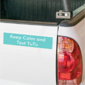"Kalm houden en Tekst TuTu"-Bumpersticker Bumpersticker (Op Truck)