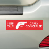 Kalm houden en transport verborgen houden bumpersticker (Op auto)