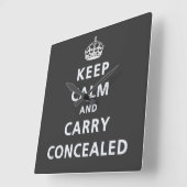 Kalm houden en transport verborgen vierkante klok (Hoek)