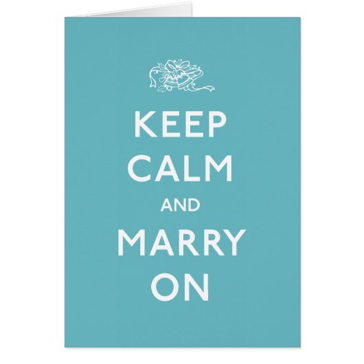 Kalm houden en trouwen aan (Voorkant)