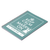 Kalm houden en trouwen aan - Bride en Groom Notitieboek (Linkerzijde)