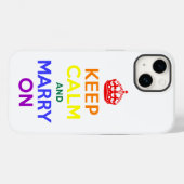 Kalm houden en trouwen aan Case-Mate iPhone case (Achterkant (horizontaal))