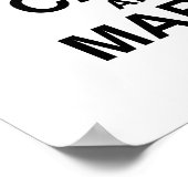 Kalm houden en trouwen aan poster (Hoek)