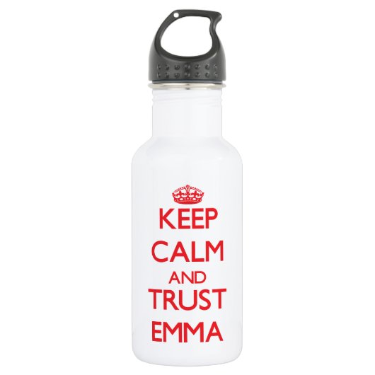 Kalm houden en TRUST Emma Waterfles (Voorkant)