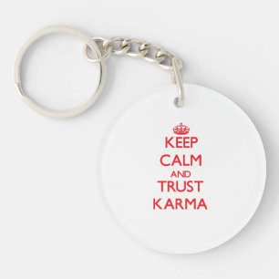 Kalm houden en TRUST Karma Sleutelhanger