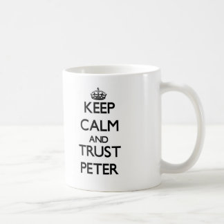 Kalm houden en TRUST Peter Koffiemok