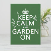 Kalm houden en tuin aan - Alle kleuren Kaart (Staand voorkant)