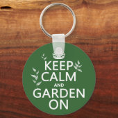 Kalm houden en tuin aan - Alle kleuren Sleutelhanger (Voorkant)