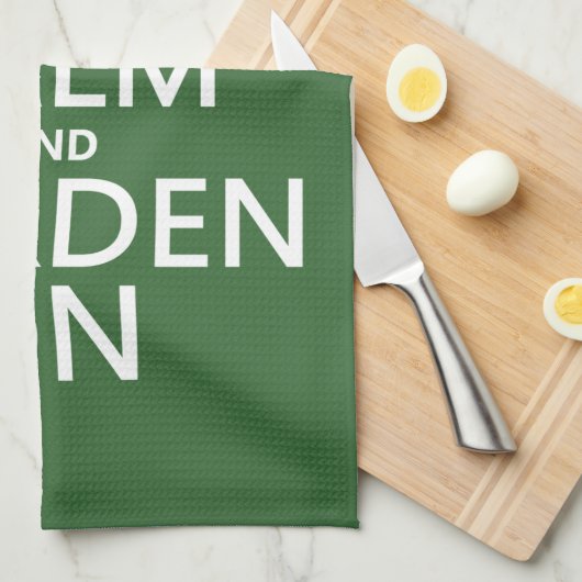 Kalm houden en tuin aan - Alle kleuren Theedoek (Quarter Fold)