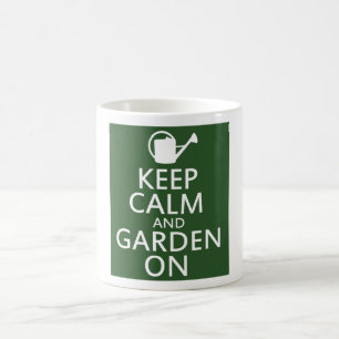 Kalm houden en tuinen aan koffiemok
