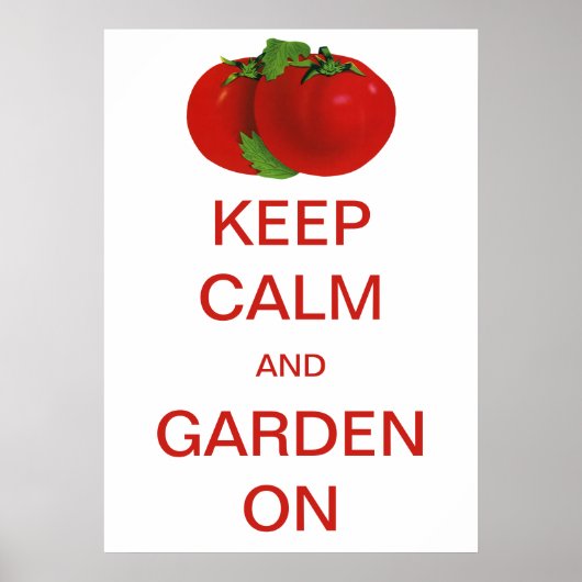  kalm houden en tuinen op tomaten poster (Voorkant)