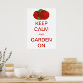  kalm houden en tuinen op tomaten poster (Keuken)