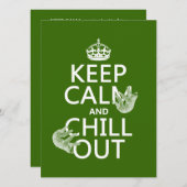 Kalm houden en Uitkantelen (slet) (om het even wel Kaart (Voorkant / Achterkant)