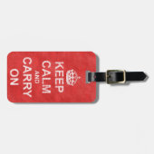 Kalm houden en uitvoeren bagagelabel (Voorkant horizontaal)