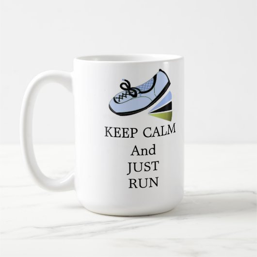 Kalm houden en uitvoeren koffiemok (Links)