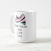 Kalm houden en uitvoeren koffiemok (Voorkant links)