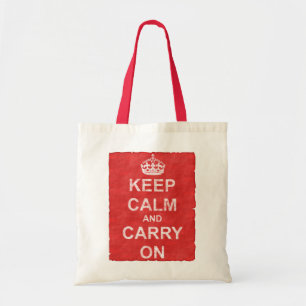 Kalm houden en  uitvoeren tote bag