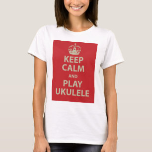 Kalm houden en Ukulele afspelen T-shirt