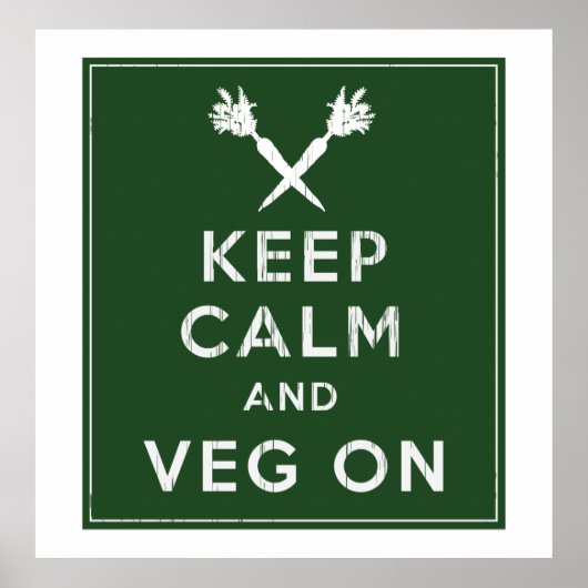 Kalm houden en Veg aan Poster (Voorkant)
