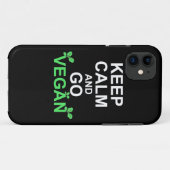 Kalm houden en Vegan gaan Case-Mate iPhone Case (Achterkant (horizontaal))