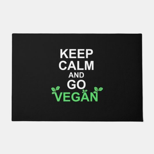 Kalm houden en Vegan gaan Deurmat (Voorkant)