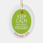 Kalm houden en Veggies 2 kweken Keramisch Ornament (Rechts)