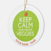 Kalm houden en Veggies 2 kweken Keramisch Ornament (Links)