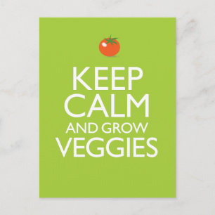 Kalm houden en Veggies kweken Briefkaart