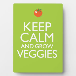 Kalm houden en Veggies kweken Fotoplaat