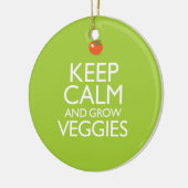 Kalm houden en Veggies kweken Keramisch Ornament (Links)