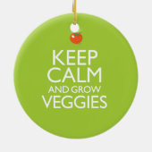Kalm houden en Veggies kweken Keramisch Ornament (Achterkant)