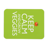 Kalm houden en Veggies kweken Magneet (Horizontaal)
