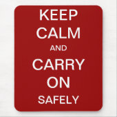 Kalm houden en veilig doorgaan - gezondheid en vei muismat (Voorkant)