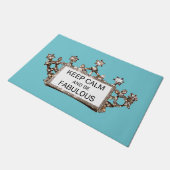 "Kalm houden en verbluffend zijn!" ONTWERP VAN TIA Deurmat (Schuin)