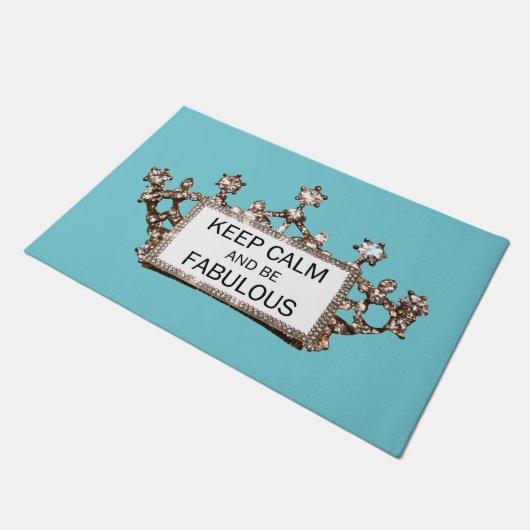 "Kalm houden en verbluffend zijn!" ONTWERP VAN TIA Deurmat (Schuin)