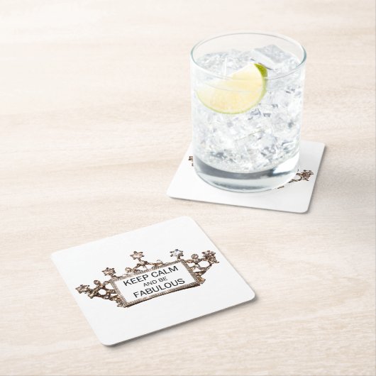 "Kalm houden en verbluffend zijn" Tiara Kartonnen Onderzetters (Insitu)