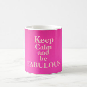 Kalm houden en verbluffende Mok/roze zijn Koffiemok