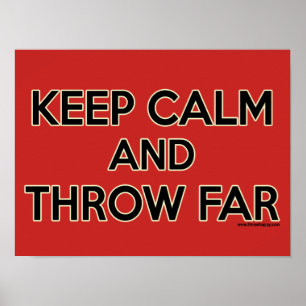 Kalm houden en Verre, Shot Put Poster