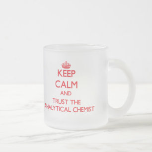 Kalm houden en vertrouwen op de analist matglas koffiemok