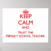 Kalm houden en vertrouwen op de basisleraar poster (Voorkant)