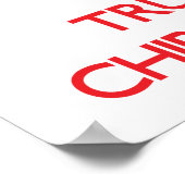 Kalm houden en vertrouwen op de Chiropractor Poster (Hoek)