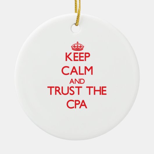 Kalm houden en vertrouwen op de Cpa Keramisch Ornament (Voorkant)