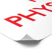 Kalm houden en vertrouwen op de fysiotherapeut poster (Hoek)