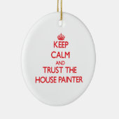 Kalm houden en vertrouwen op de huisschilder keramisch ornament (Rechts)